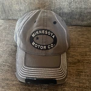 Minnesota Motor Company Adjustable Baseball Cap Distressed